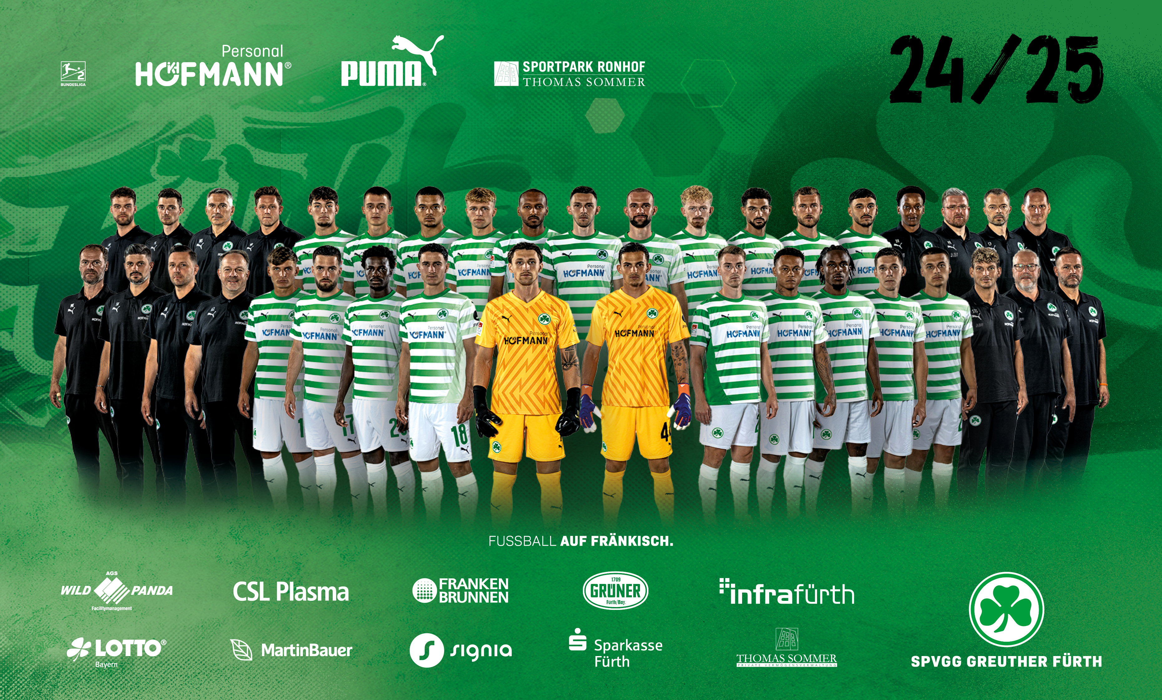 Teamfoto Mannschaft SpVgg Greuther Fürth