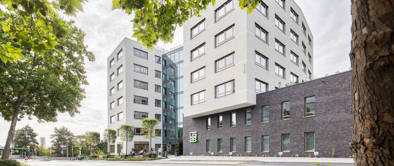 Außenansicht des Expertengebäudes GS28 Die Außenansicht des Expertengebäudes GS28 in Fürth