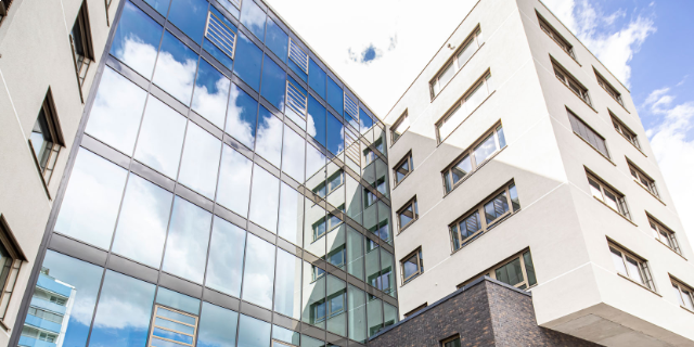 Ansicht des Firmengebäudes der ABF in Fürth